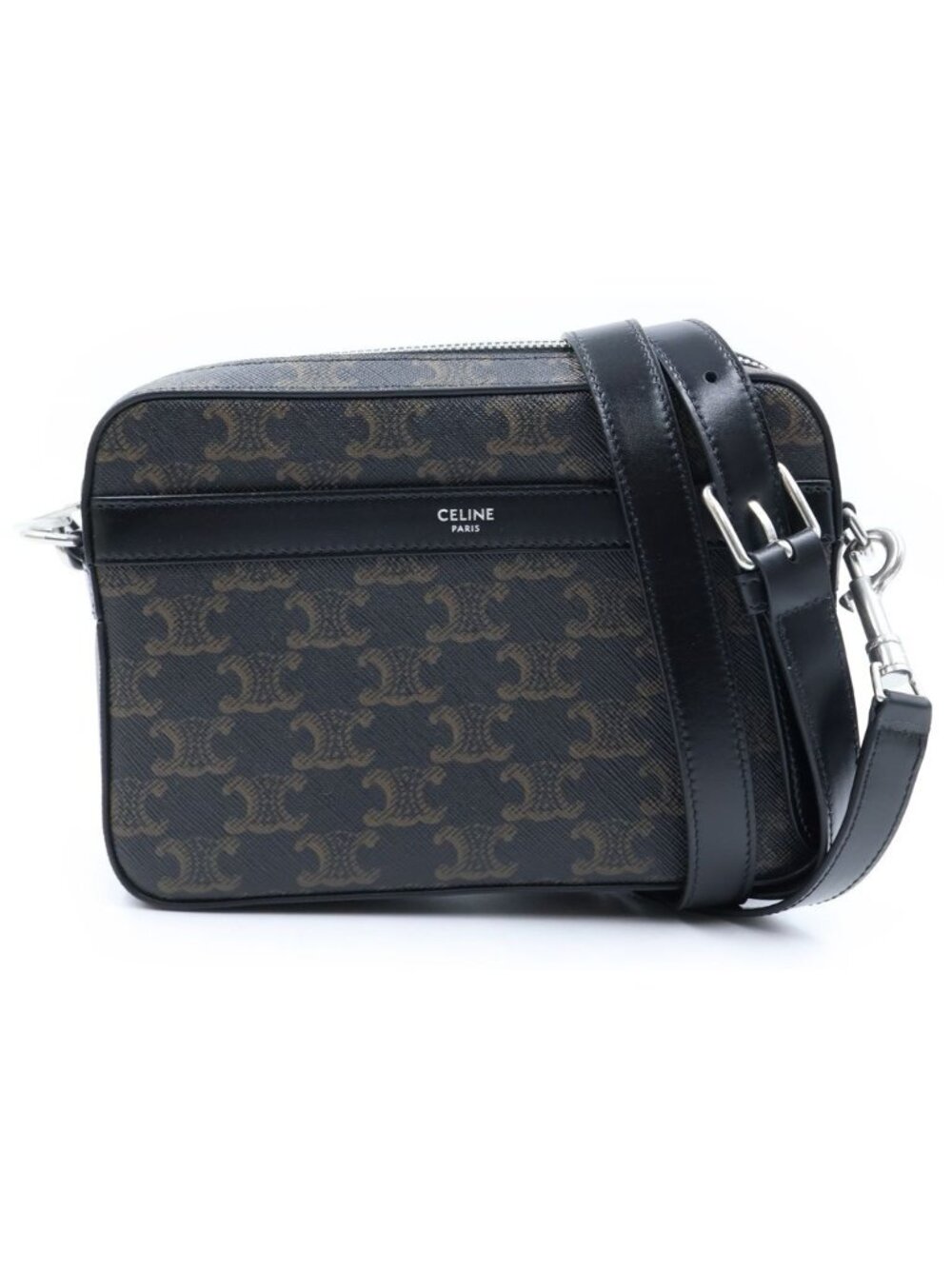 Celine Triomphe Messenger Small Leather Shoulder Bag Brown